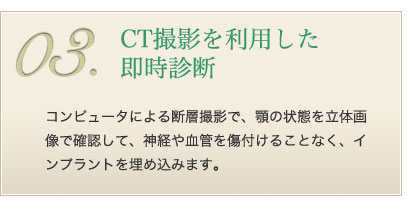 CT撮影を利用した即時診断